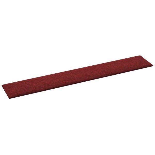 Pannelli Murali 12 Pz Rosso Vino 90x15 Cm Tessuto 1,62 m² - Image 4