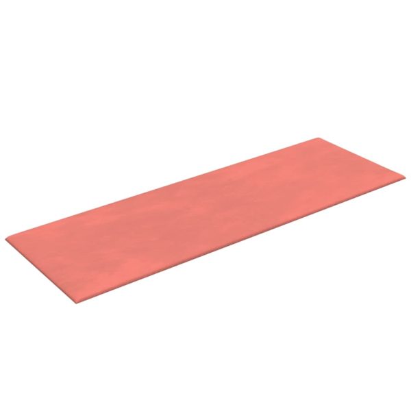Pannelli Murali 12 Pz Rosa 90x30 Cm Velluto 3,24 m² - Image 5