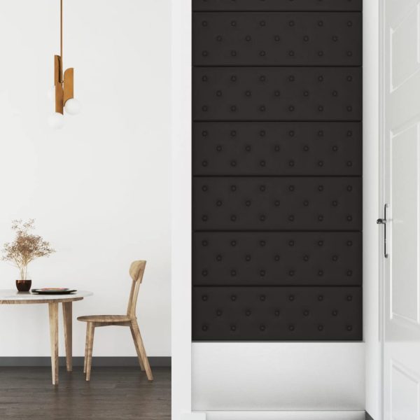Pannelli Murali 12 Pz Neri 90x30 Cm In Similpelle 3,24 m² - Image 4