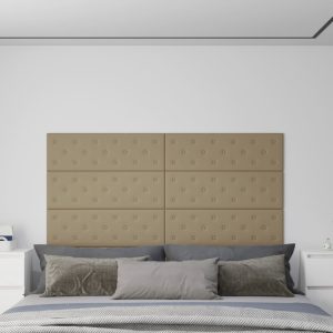 Pannelli Murali 12 Pz Cappuccino 90x30 Cm In Similpelle 3,24 m²