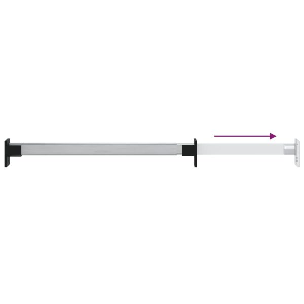 Aste Telescopiche Per Armadi 2 Pz Argento 58-100 cm - Image 5