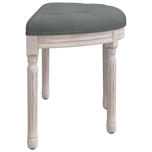 Panca Grigio Scuro 81,5x41x49 Cm In Tessuto - Image 4