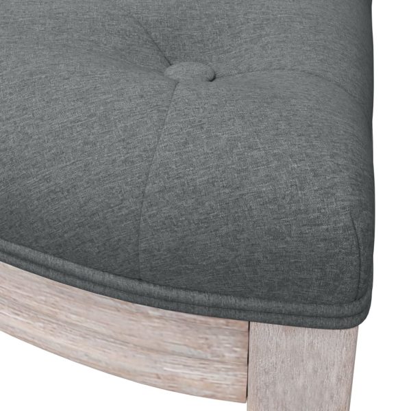 Panca Grigio Scuro 81,5x41x49 Cm In Tessuto - Image 6