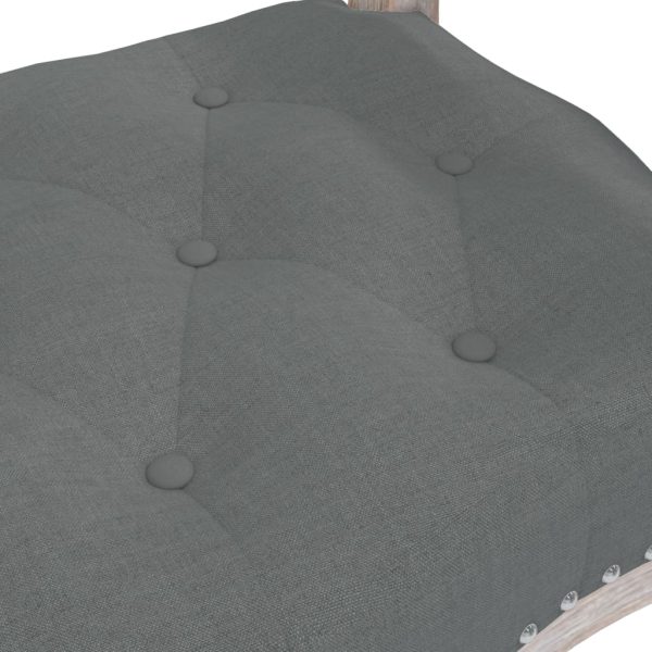 Panca Grigio Scuro 110x45x60 Cm In Tessuto - Image 5