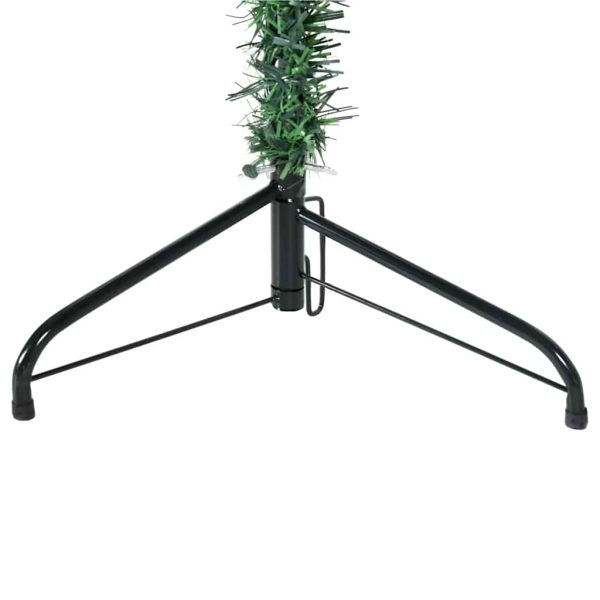 Albero Natale Artificiale Sottile A Metà Supporto Verde 210 cm - Image 5