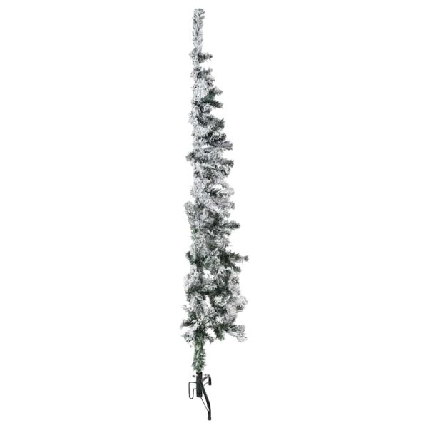 Albero Natale Artificiale Sottile A Metà Neve Fioccata 150 cm - Image 3