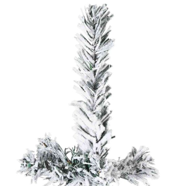 Albero Natale Artificiale Sottile A Metà Neve Fioccata 150 cm - Image 5