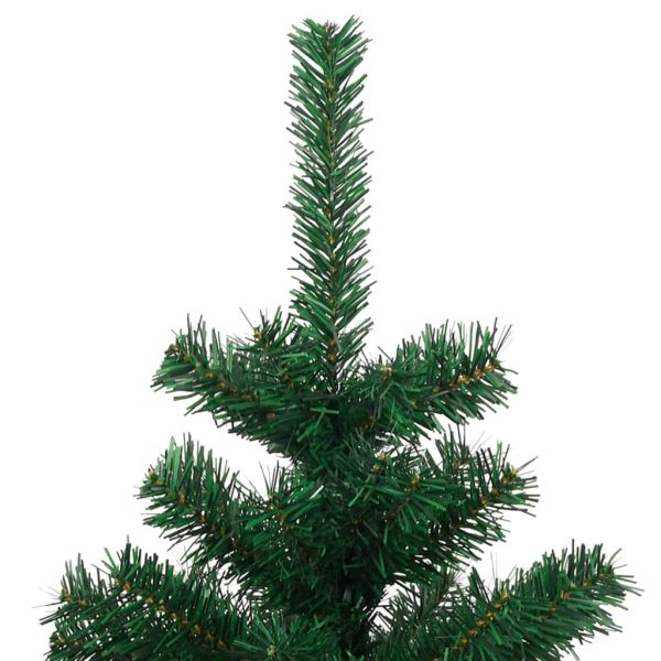 Albero Di Natale Preilluminato Con Vaso Verde 120 Cm In Pvc - Image 6
