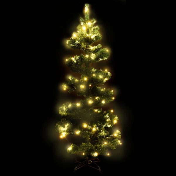 Albero Di Natale Preilluminato Con Vaso Verde 150 Cm In Pvc - Image 3