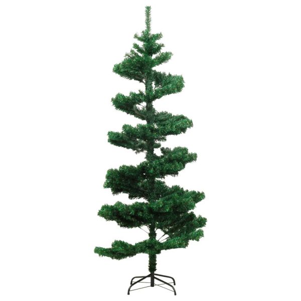 Albero Di Natale Preilluminato Con Vaso Verde 150 Cm In Pvc - Image 4