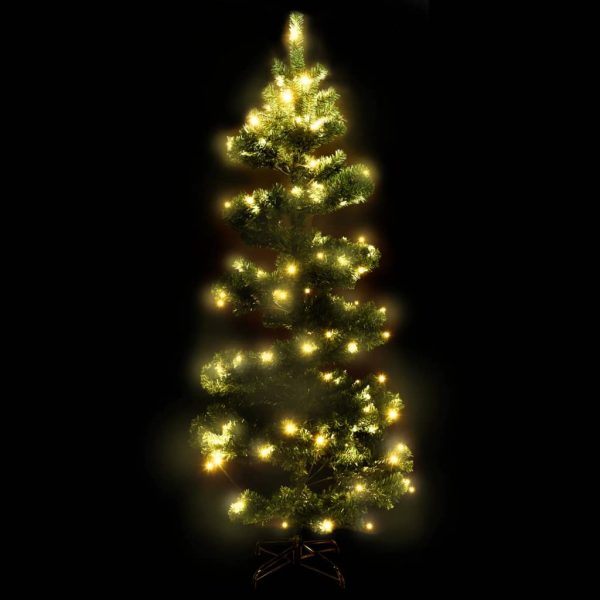 Albero Di Natale Preilluminato Con Vaso Verde 180 Cm In Pvc - Image 3