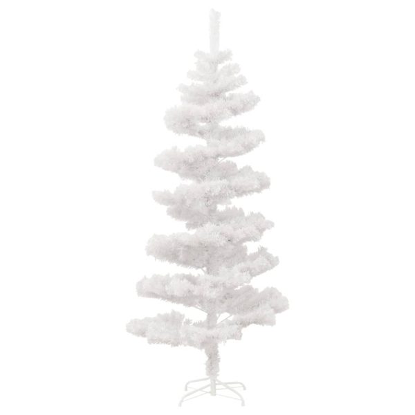 Albero Di Natale Preilluminato Con Vaso Bianco 150 Cm In Pvc - Image 4