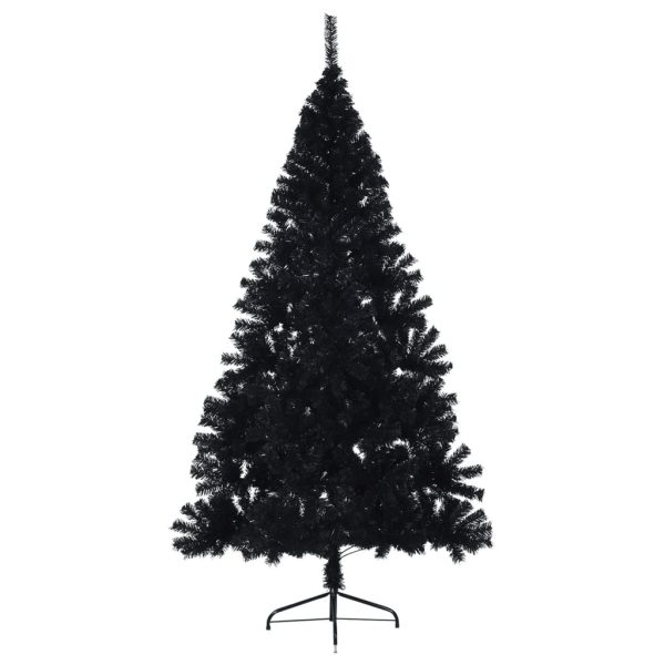 Albero Di Natale Artificiale A Metà Con Base Nero 240 Cm Pvc - Image 3
