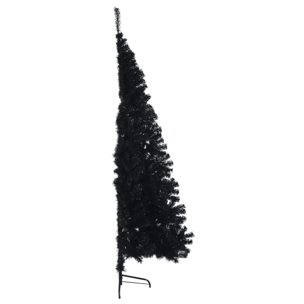 Albero Di Natale Artificiale A Metà Con Base Nero 240 Cm Pvc - Image 4