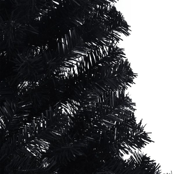 Albero Di Natale Artificiale A Metà Con Base Nero 240 Cm Pvc - Image 6