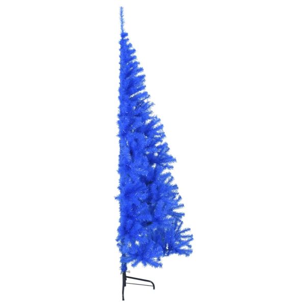 Albero Di Natale Artificiale A Metà Con Supporto Blu 240 Cm Pvc - Image 4