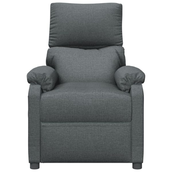 Poltrona Reclinabile In Tessuto Grigio Scuro - Image 3