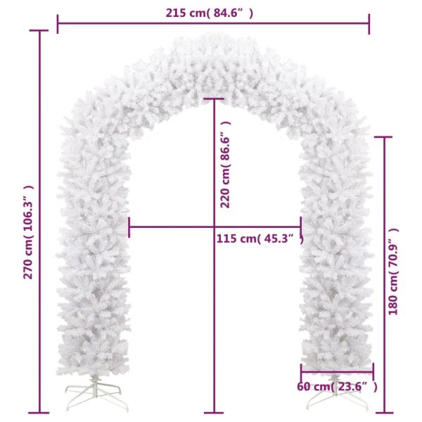 Albero Di Natale Ad Arco Bianco 270 cm - Image 6