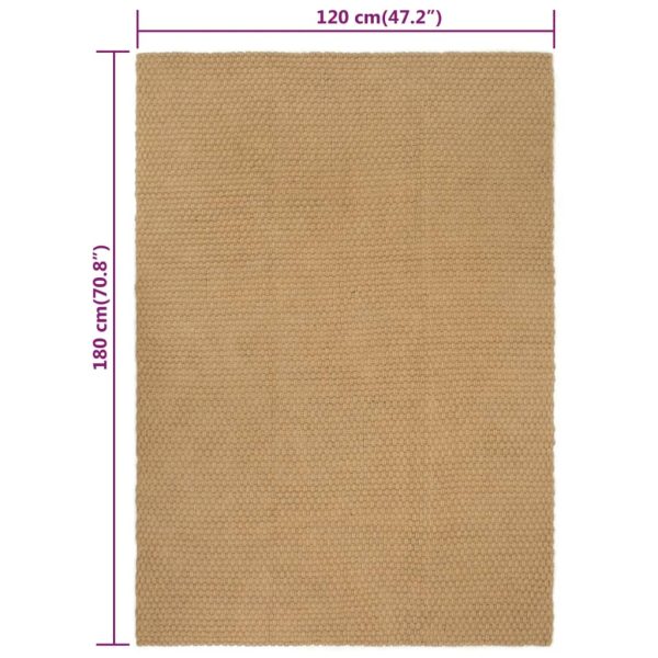 Tappeto Rettangolare Naturale 120x180 Cm In Juta - Image 6