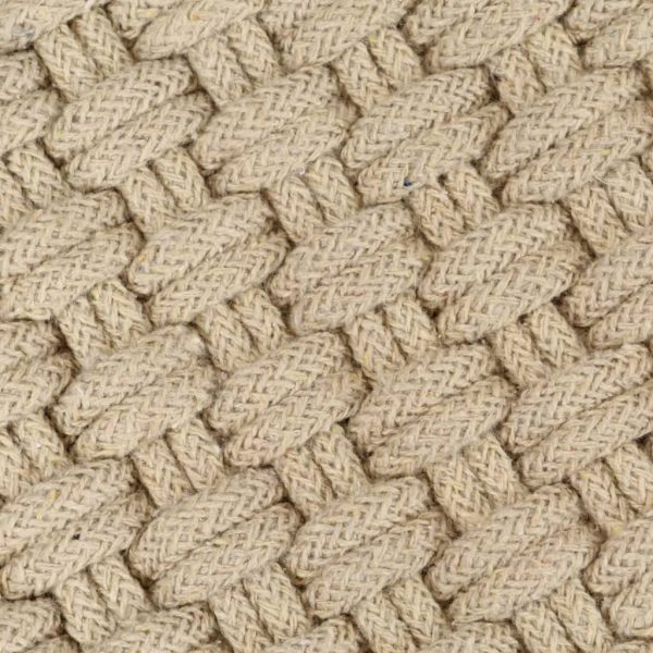 Tappeto Rettangolare Naturale 160x230 Cm In Cotone - Image 5