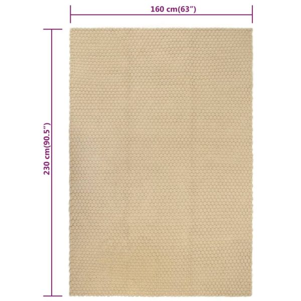 Tappeto Rettangolare Naturale 160x230 Cm In Cotone - Image 6