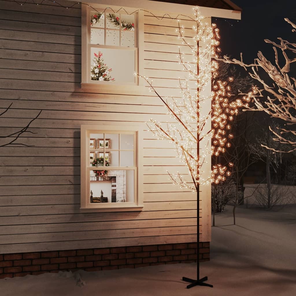 Albero Di Ciliegio Con 672 Led Bianco Caldo 400 cm