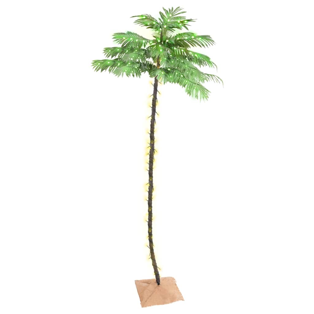 Palma Con Led Bianco Caldo 252 Led 400 cm