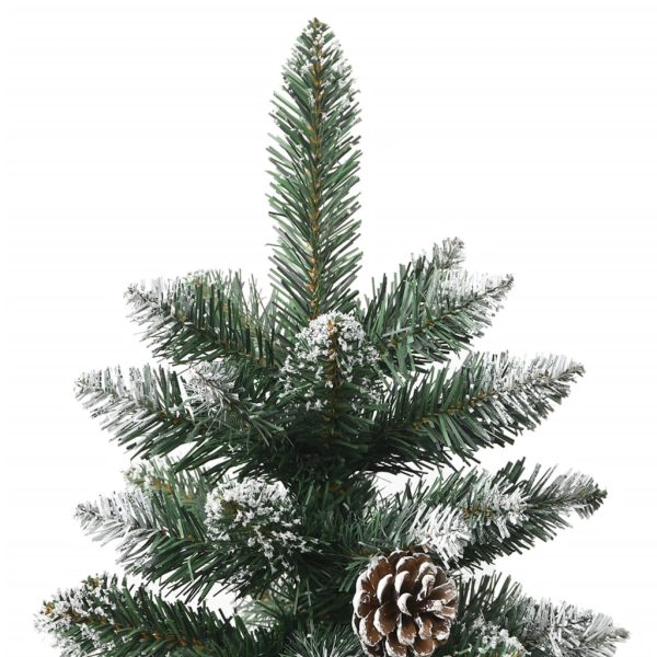Albero Di Natale Artificiale Con Base Verde 210 Cm Pvc - Image 5