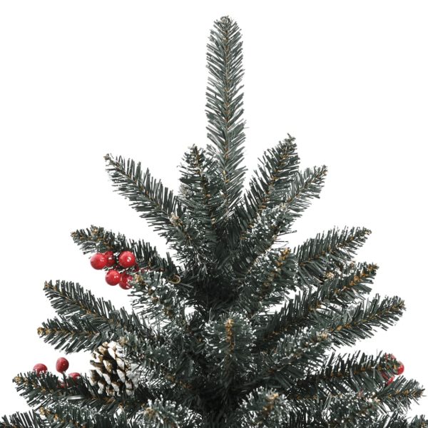 Albero Di Natale Artificiale Con Base Verde 210 Cm Pvc - Image 5