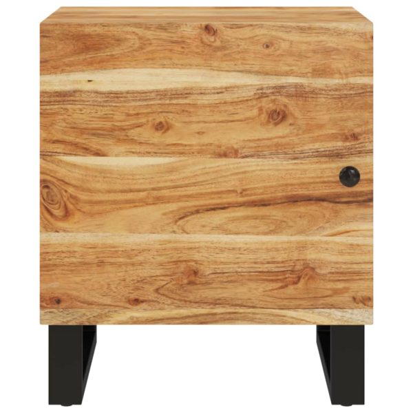 Comodini 2pz 40x33x46 Cm In Legno Massello Di Acacia - Image 3