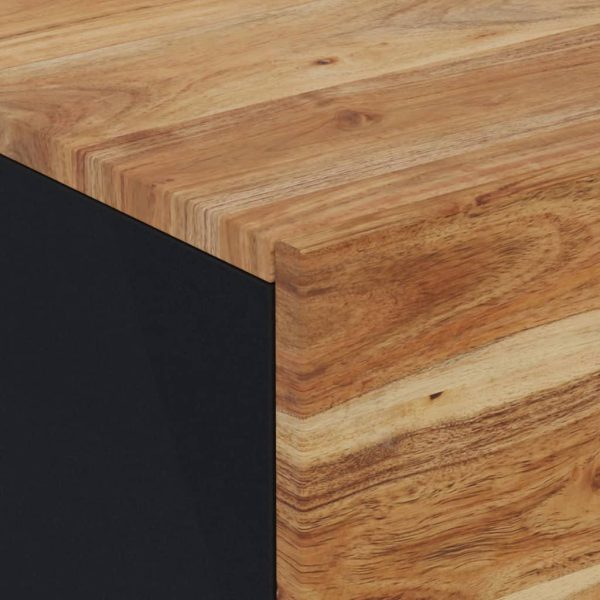 Comodini 2pz 40x33x46 Cm In Legno Massello Di Acacia - Image 5