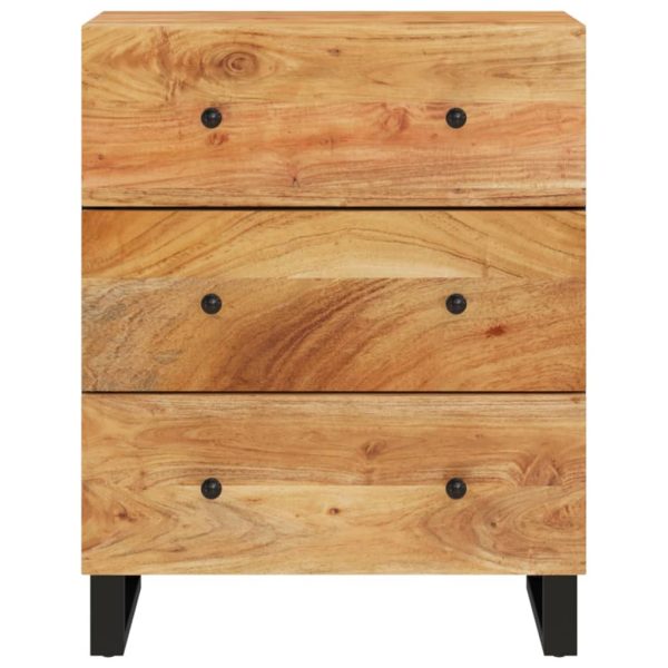 Credenza 60x33x75 Cm In Legno Massello Di Acacia - Image 3
