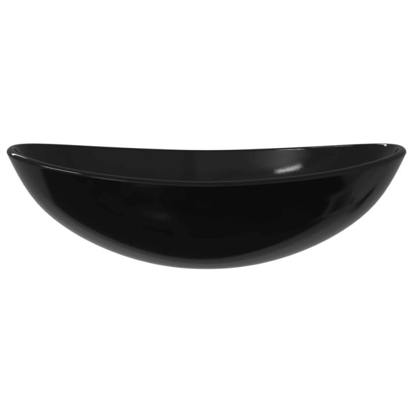 Lavandino In Vetro Temperato 54,5x35x15,5 Cm Nero - Image 3