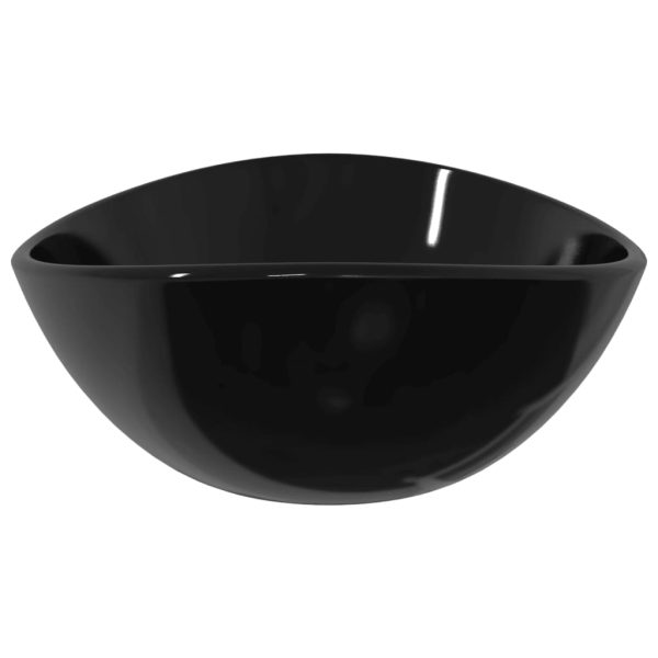 Lavandino In Vetro Temperato 54,5x35x15,5 Cm Nero - Image 4