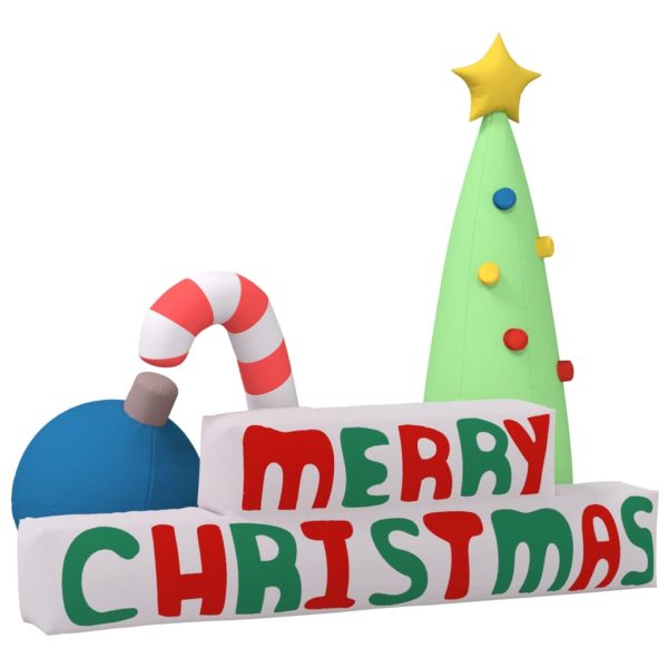 Decorazione Gonfiabile Merry Christmas Con Led 197 cm - Image 3