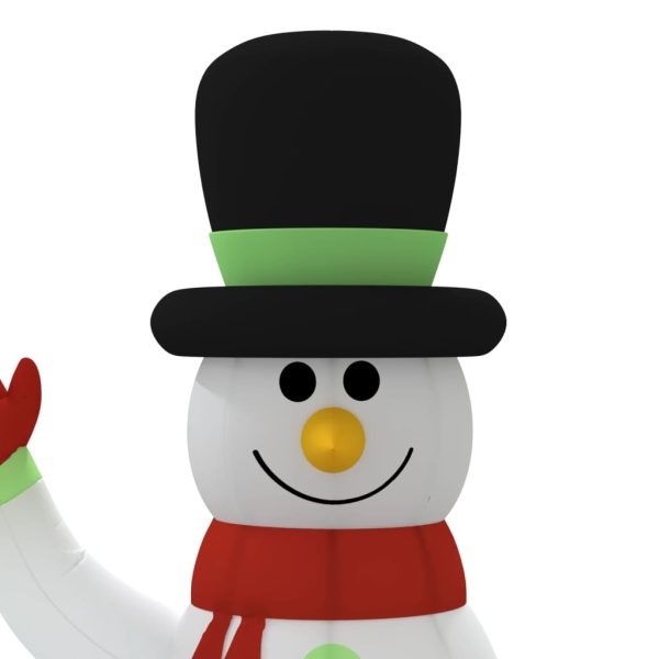 Famiglia Pupazzi Di Neve Gonfiabili Con Led 360 cm - Image 6