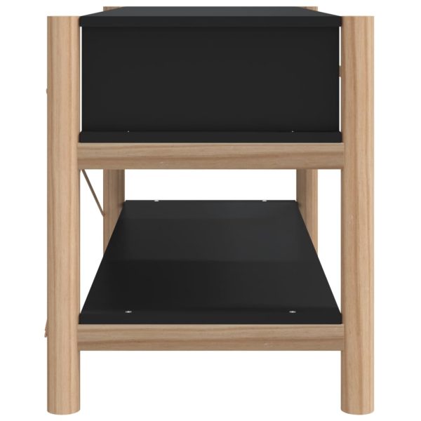 Mobile Porta Tv Nero 82x38x45 Cm In Legno Multistrato - Image 6