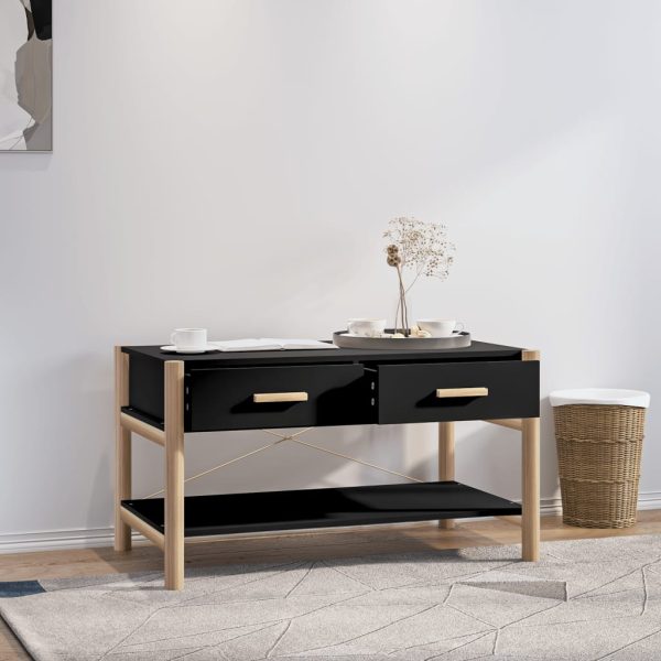 Tavolino Da Salotto Nero 82x48x45 Cm In Legno Multistrato - Image 3