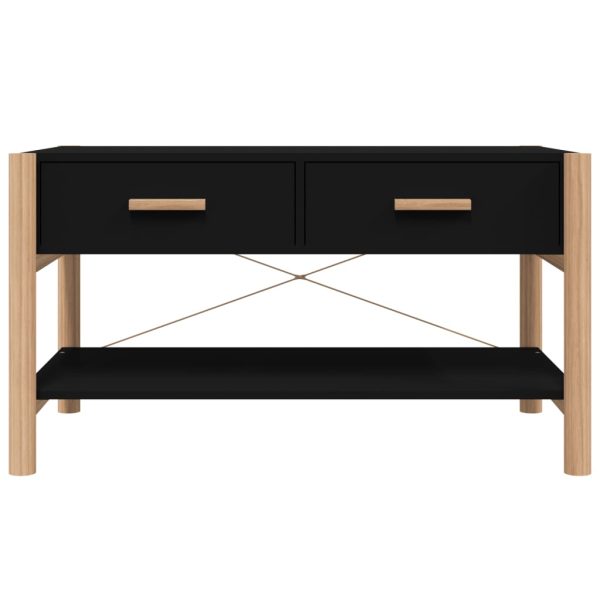 Tavolino Da Salotto Nero 82x48x45 Cm In Legno Multistrato - Image 5