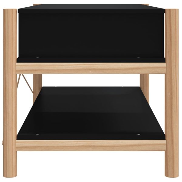 Tavolino Da Salotto Nero 82x48x45 Cm In Legno Multistrato - Image 6