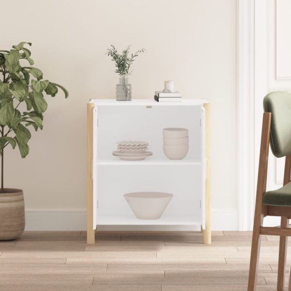 Credenza Bianca 62x38x70 Cm In Legno Multistrato - Image 3