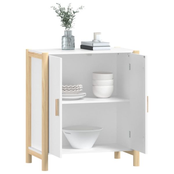 Credenza Bianca 62x38x70 Cm In Legno Multistrato - Image 4