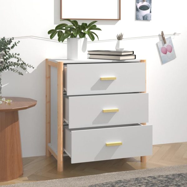 Credenza Bianca 62x38x70 Cm In Legno Multistrato - Image 3