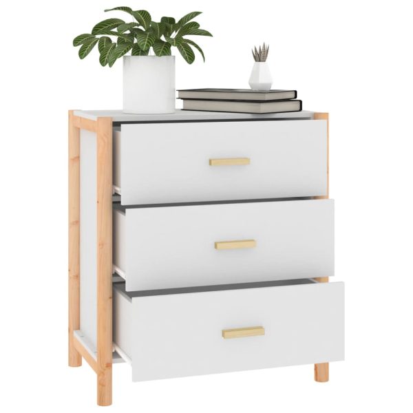 Credenza Bianca 62x38x70 Cm In Legno Multistrato - Image 4