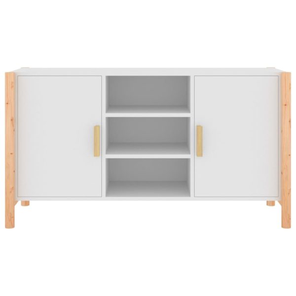 Credenza Bianca 107x38x60 Cm In Legno Multistrato - Image 5