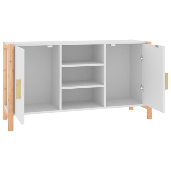 Credenza Bianca 107x38x60 Cm In Legno Multistrato - Image 6