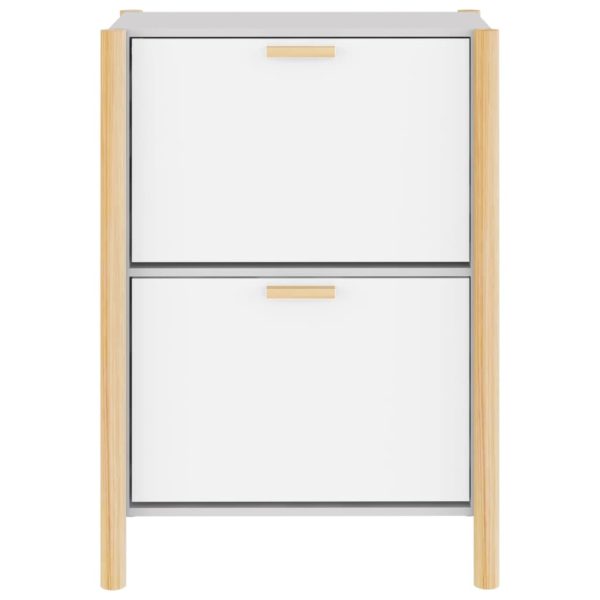 Scarpiera Bianca 57,5x33x80 Cm In Legno Multistrato - Image 6