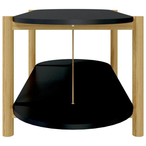 Tavolino Da Salotto Nero 110x48x40 Cm In Legno Multistrato - Image 6