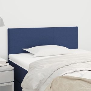 Testiera Blu 90x5x78/88 Cm In Tessuto