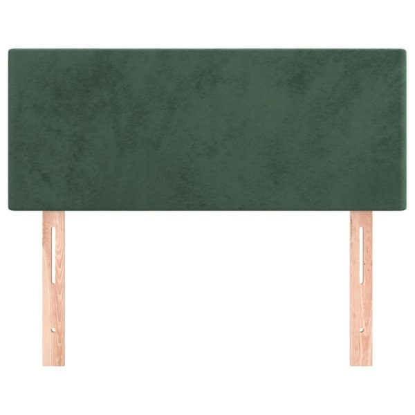 Testiera Verde Scuro 90x5x78/88 Cm In Velluto - Image 3